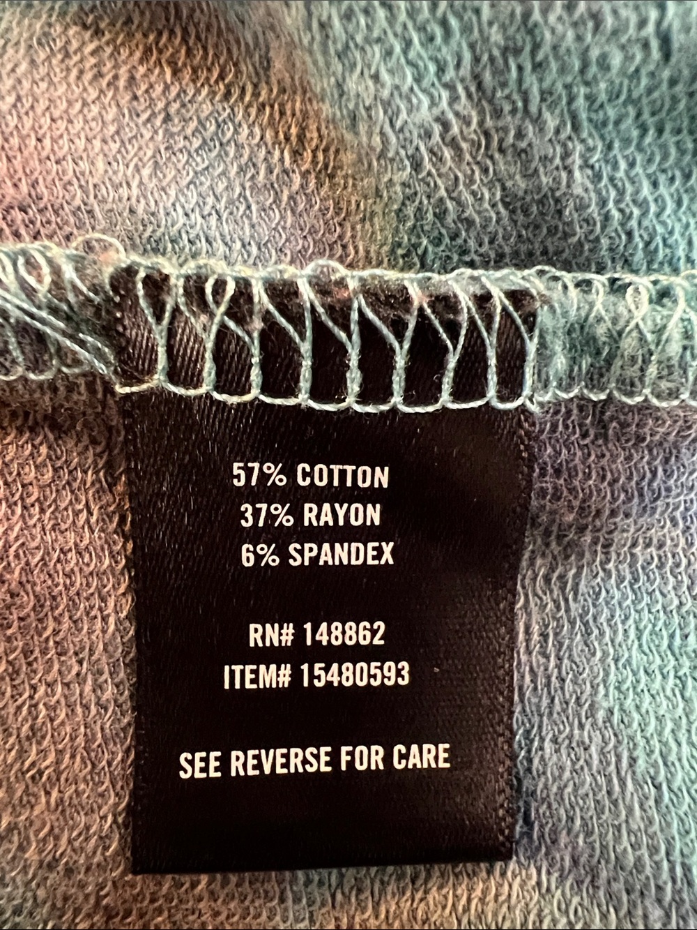 Torrid Tie-Dye Scoop Neck Midi Dress in Teal, Purple, and Gray. Size 1. - Picture 14 of 16
